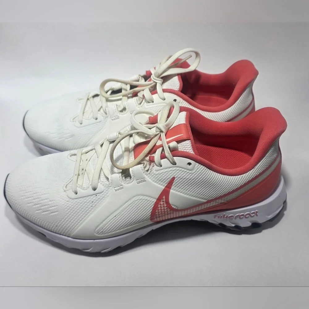 Nike React Infinity Pro Golf Shoes Sail Magic Ember White Men’s 9 CT6620-104 - Picture 3 of 7